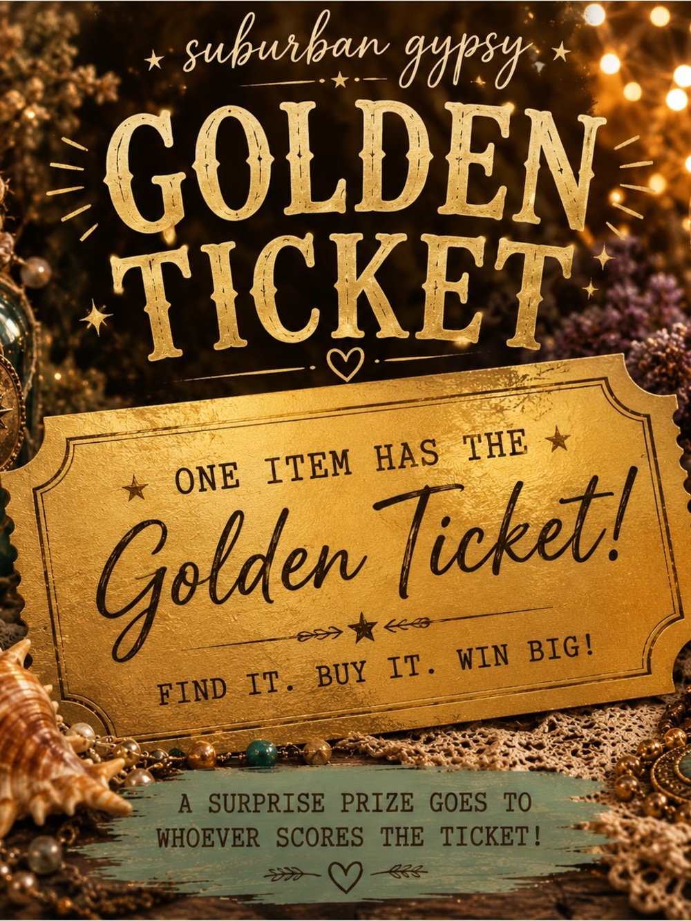 @Sub_UrbanGypsy Live Show Golden Ticket: Find it. Buy it. Win BIG!